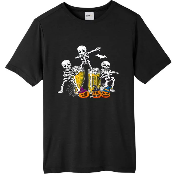 Skeletons Cheers Quirky Beer Halloween Costume Idea ChromaSoft Performance T-Shirt