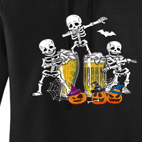 Skeletons Cheers Quirky Beer Halloween Costume Idea Women's Pullover Hoodie