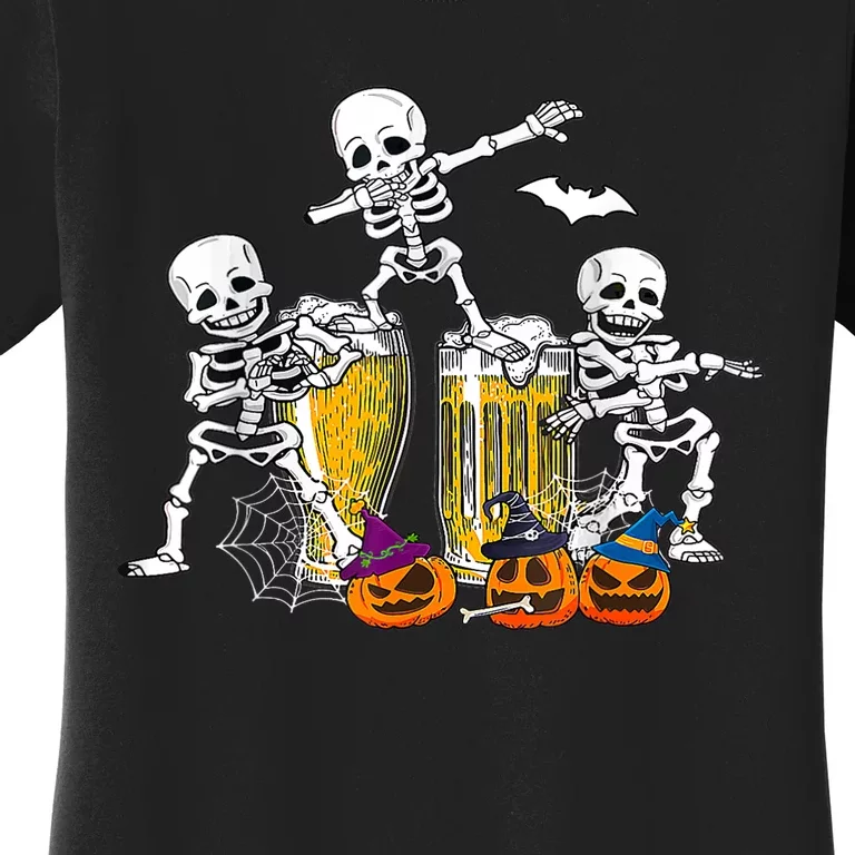 Skeletons Cheers Quirky Beer Halloween Costume Idea Women's T-Shirt