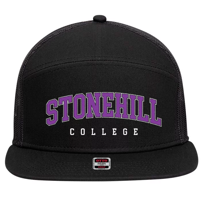 Stonehill College Retro 7 Panel Mesh Trucker Snapback Hat