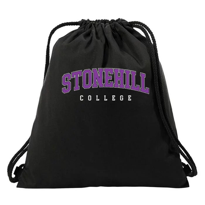 Stonehill College Retro Drawstring Bag