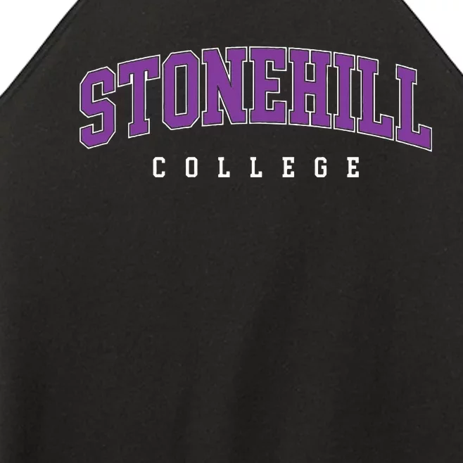 Stonehill College Retro Women’s Perfect Tri Rocker Tank