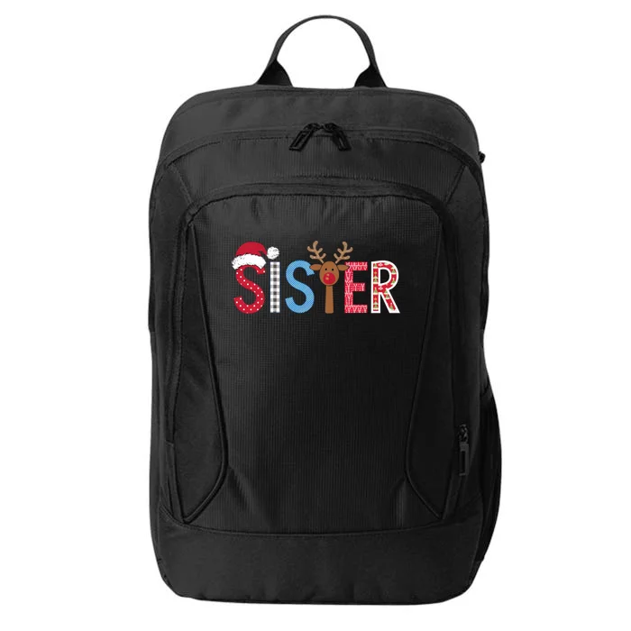 Sister Christmas Reindeer Santa Festive Design City Backpack