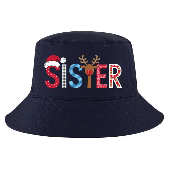 Sister Christmas Reindeer Santa Festive Design Cool Comfort Performance Bucket Hat