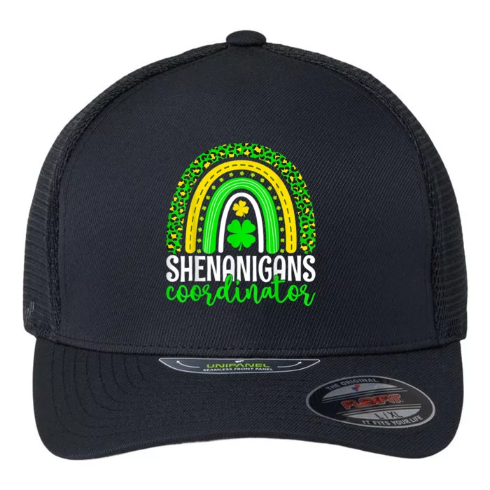 Shenanigans Coordinator Rainbow St Patricks Day Teacher Gift Flexfit Unipanel Trucker Cap