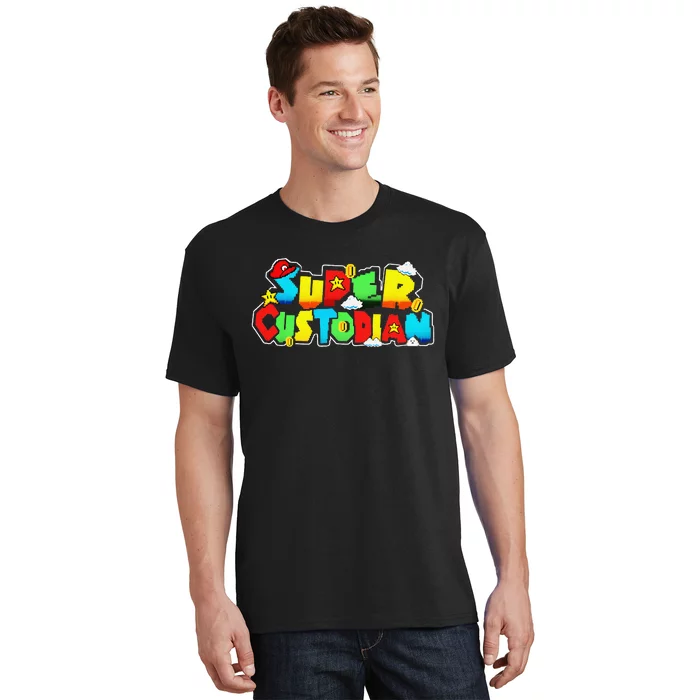 Super Custodian Retro Colorful T-Shirt