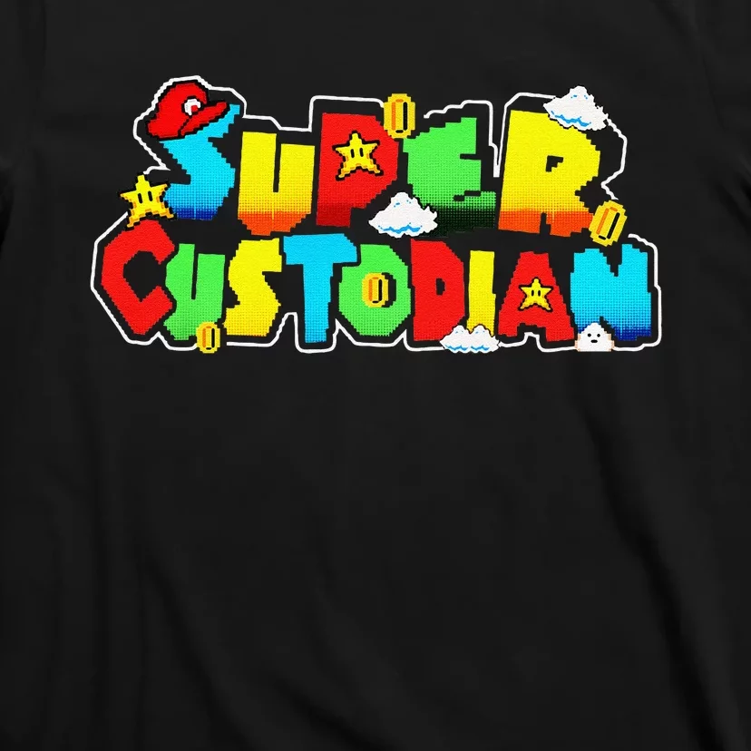 Super Custodian Retro Colorful T-Shirt