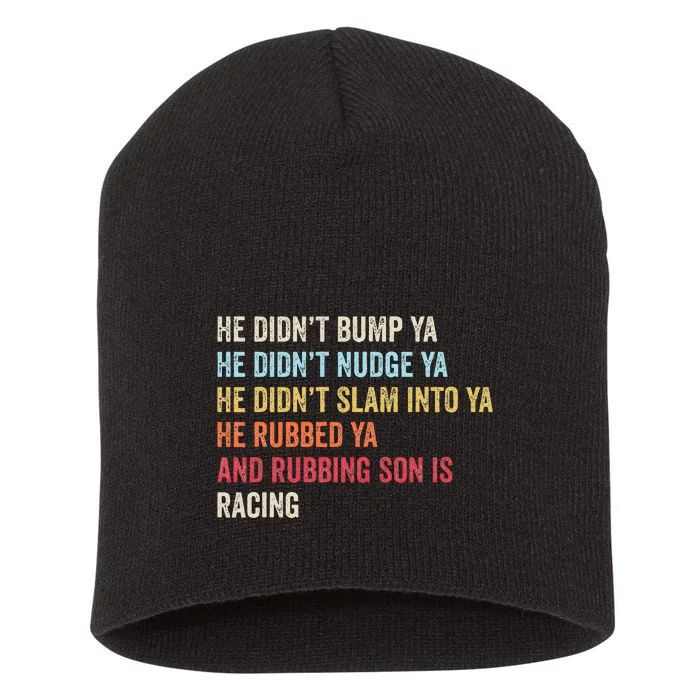 Sprint Car Racing Apparel Funny Race Quote Dirt Track Racing Short Acrylic Beanie