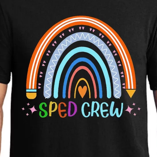 Sped Crew Rainbow Special Education Teacher Back To School Pajama Set