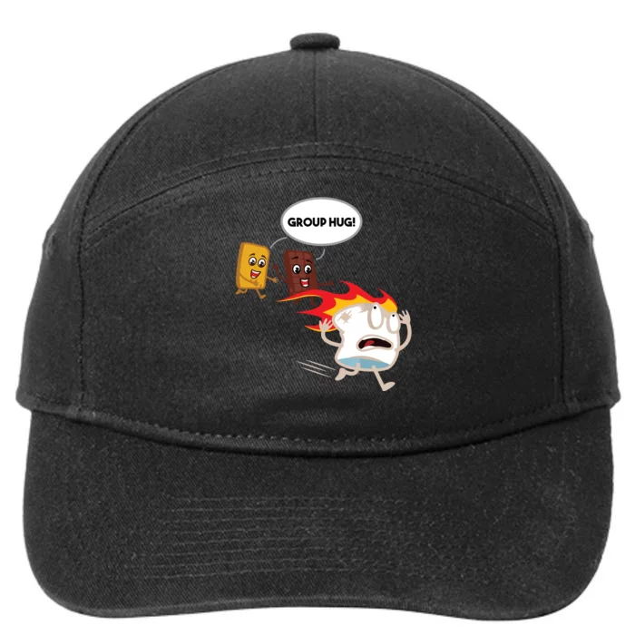 Smores Camping Roasting Outdoor Women 7-Panel Snapback Hat