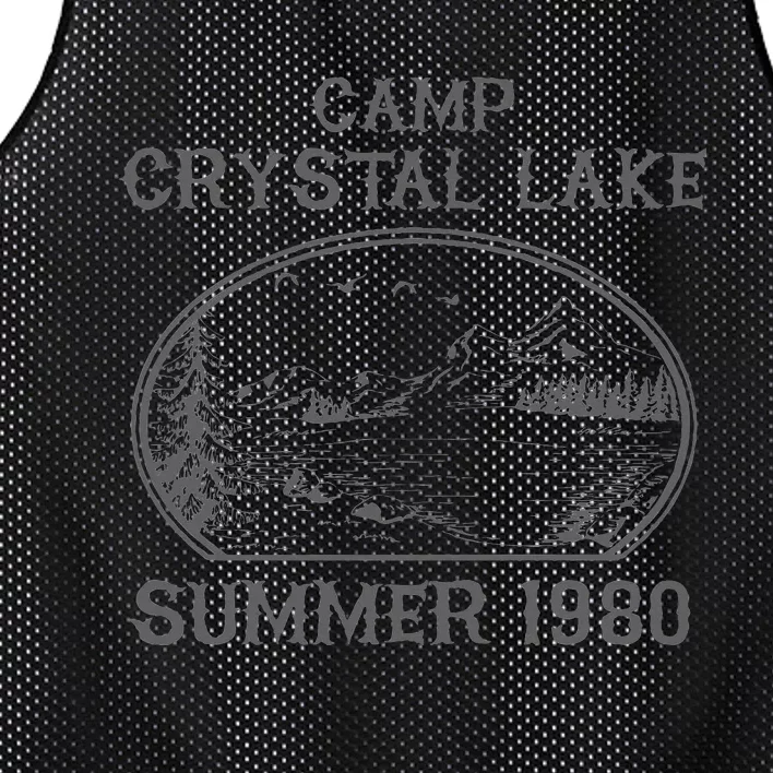 Summer Camp Retro 1980 Crystal Clear Lake Halloween Mesh Reversible Basketball Jersey Tank