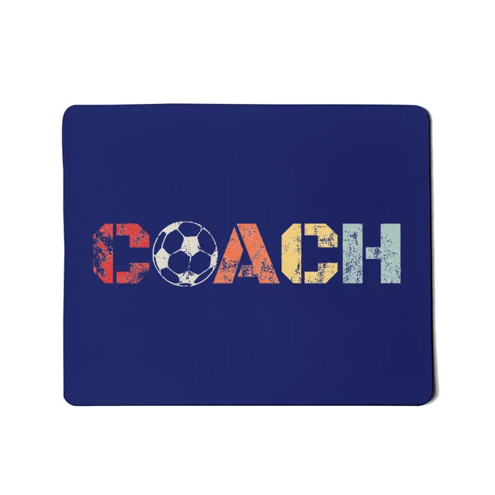 Soccer Coach Retro Vintage Instructional Soccer Ball Staff Mousepad