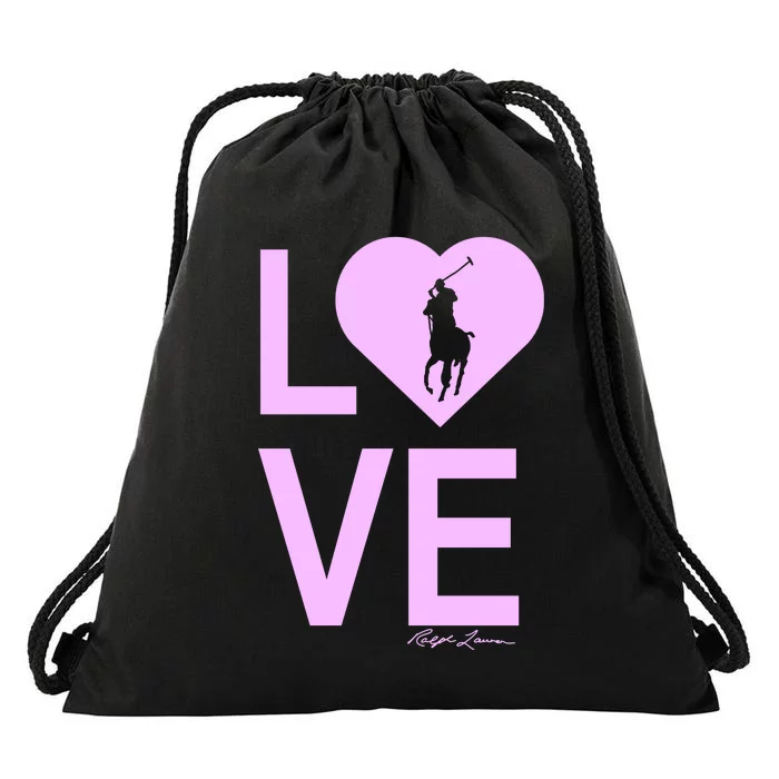 Sheryl Crow Ralph Lauren Breast Cancer Drawstring Bag