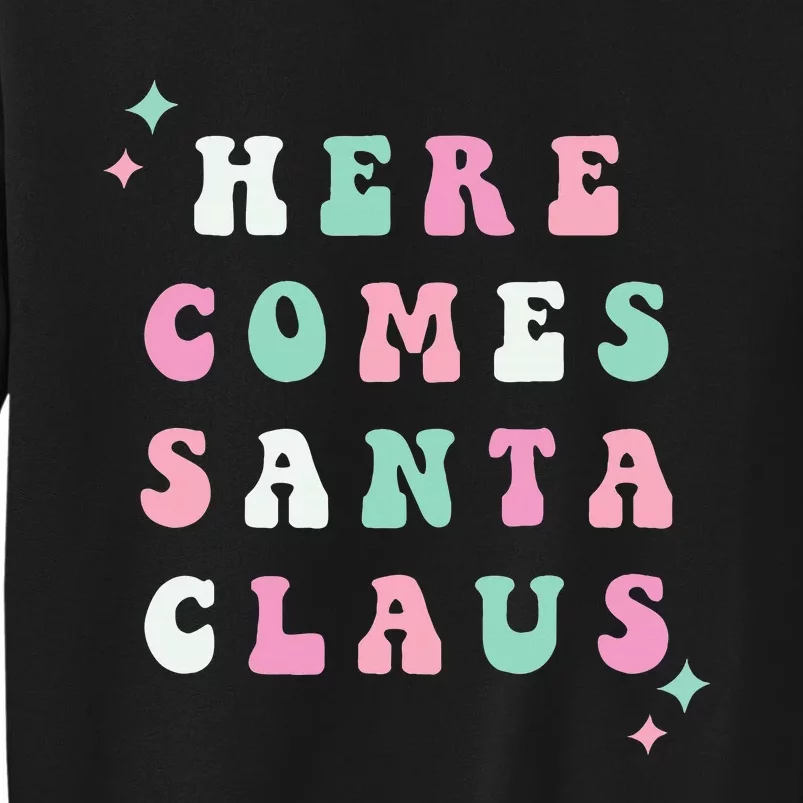 Santa Claus Retro Merry Christmas XMAS Festive Holiday Gift Tall Sweatshirt