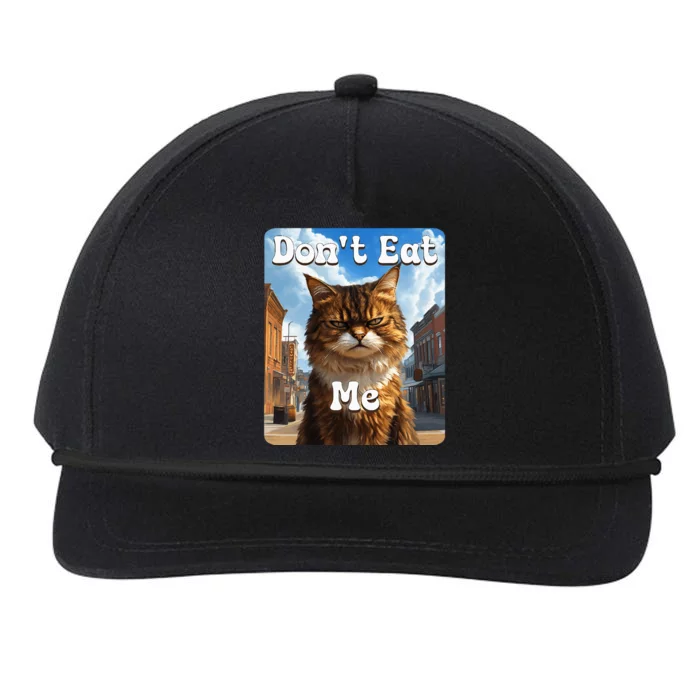 Sad Cat Resistance DonT Eat Me Advocacy Snapback Five-Panel Rope Hat