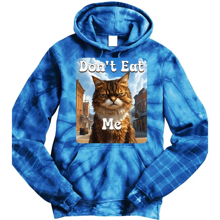 Sad Cat Resistance DonT Eat Me Advocacy Tie Dye Hoodie