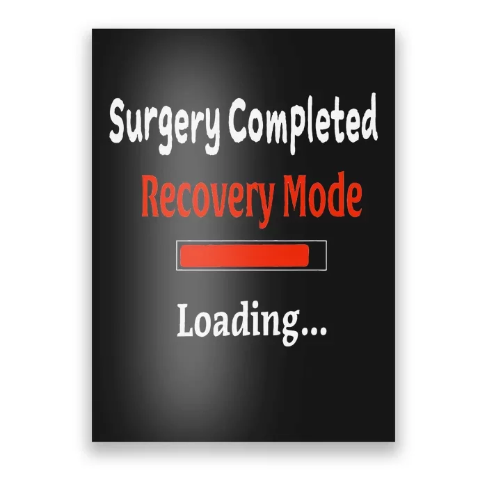 Surgery Completed Recovery Mode Loading Get Well Soon Poster