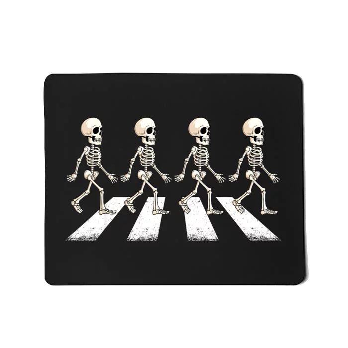 Skeleton Crossing Road Crosswalk Halloween Kids Adult Mousepad