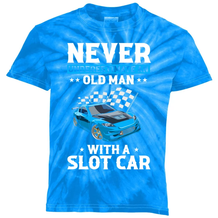 Slot Car Racing Quote For Slot Car And Rc Cars Cute Gift Kids Tie-Dye T-Shirt