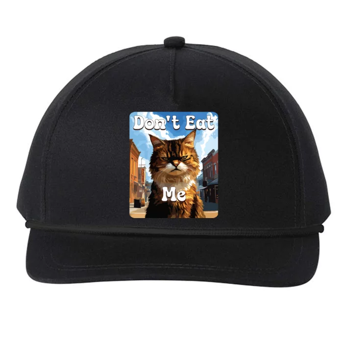 Sad Cat Resistance DonT Eat Me Advocacy Snapback Five-Panel Rope Hat