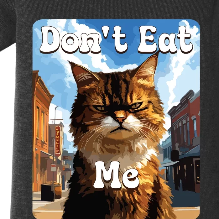 Sad Cat Resistance DonT Eat Me Advocacy Baby Bodysuit