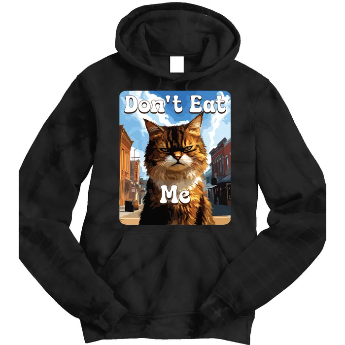 Sad Cat Resistance DonT Eat Me Advocacy Tie Dye Hoodie