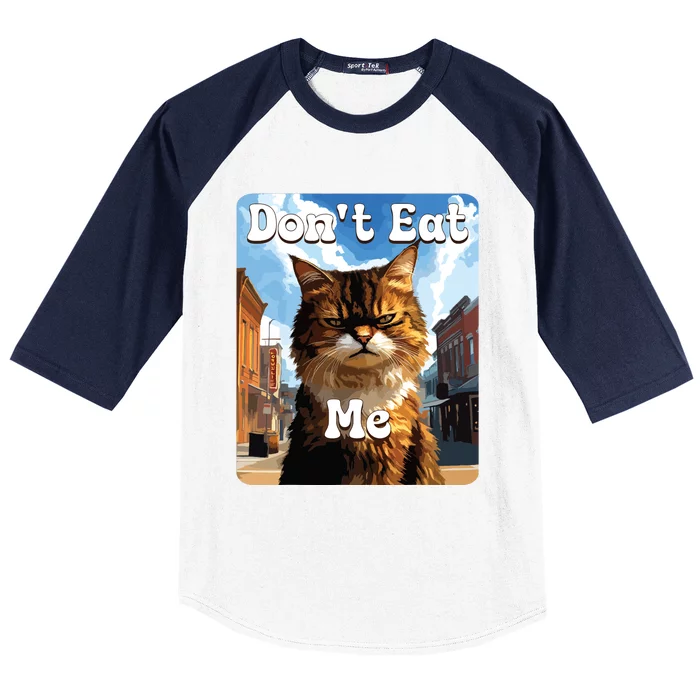 Sad Cat Resistance DonT Eat Me Advocacy Baseball Sleeve Shirt