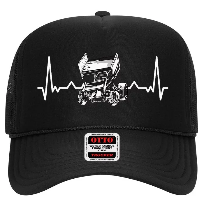 Sprint Car Racing High Crown Mesh Trucker Hat