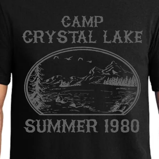 Summer Camp Retro 1980 Crystal Clear Lake Halloween Friday Pajama Set