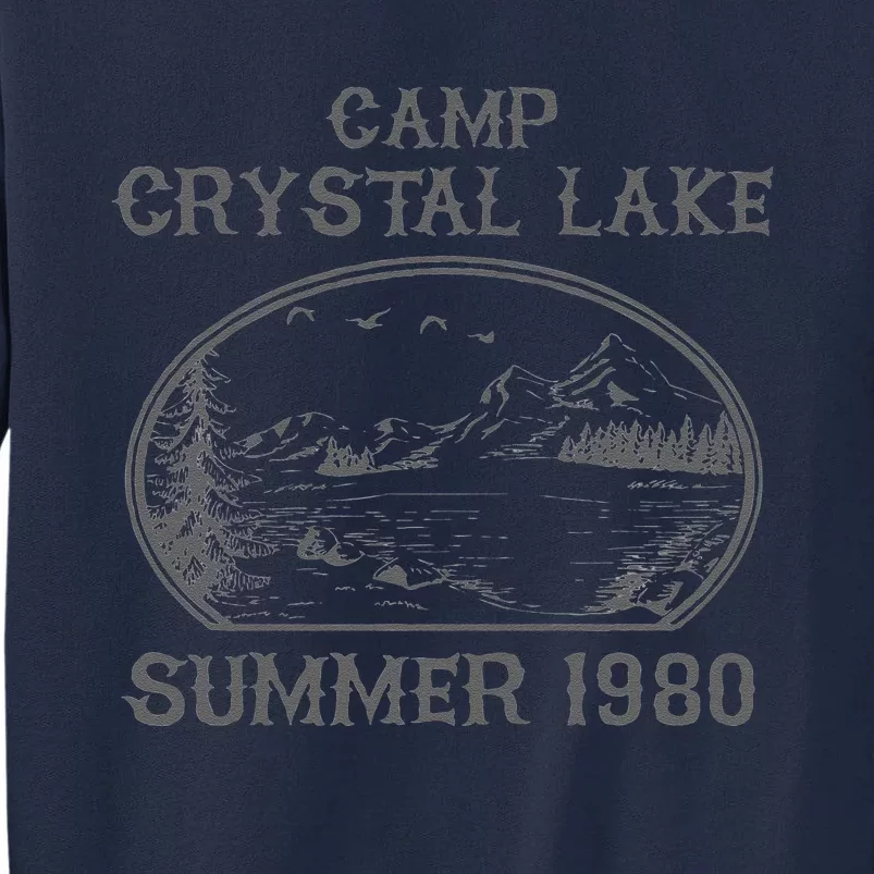 Summer Camp Retro 1980 Crystal Clear Lake Halloween Friday Tall Sweatshirt