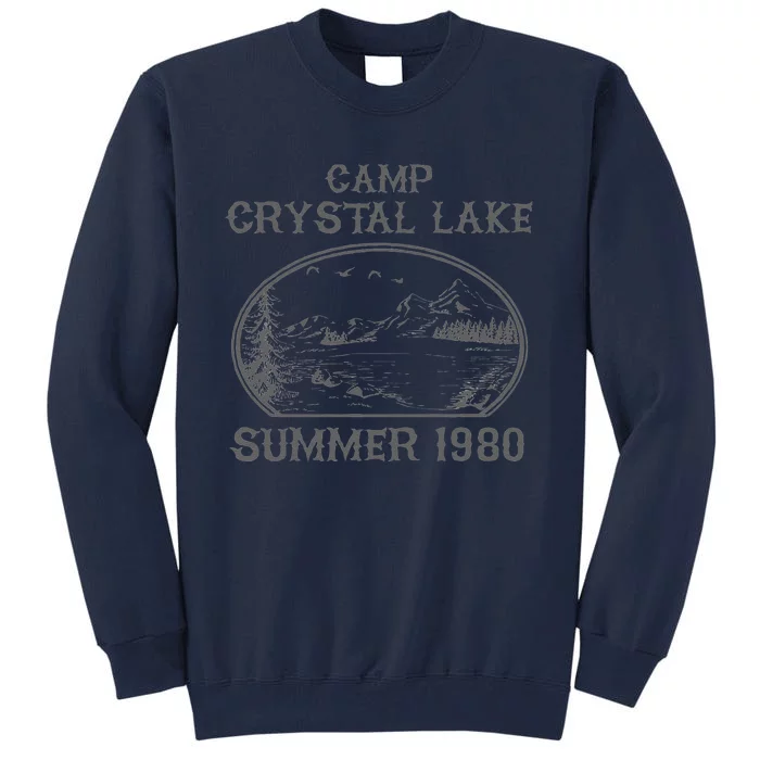 Summer Camp Retro 1980 Crystal Clear Lake Halloween Friday Tall Sweatshirt