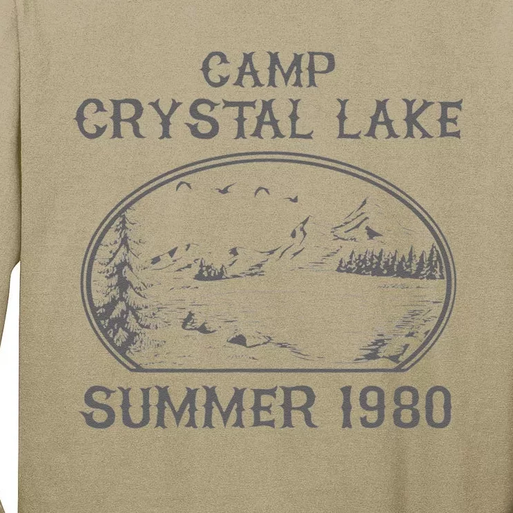 Summer Camp Retro 1980 Crystal Clear Lake Halloween Friday Tall Long Sleeve T-Shirt