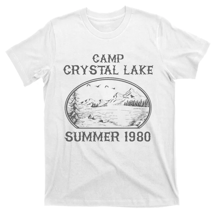 Summer Camp Retro 1980 Crystal Clear Lake Halloween Friday T-Shirt