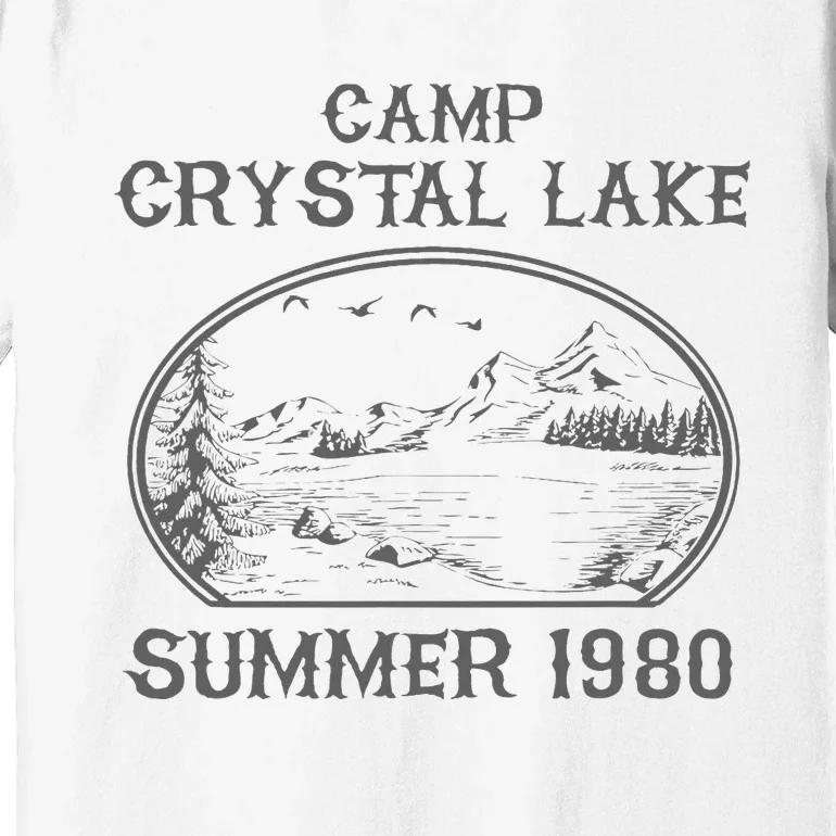 Summer Camp Retro 1980 Crystal Clear Lake Halloween Friday Premium T-Shirt