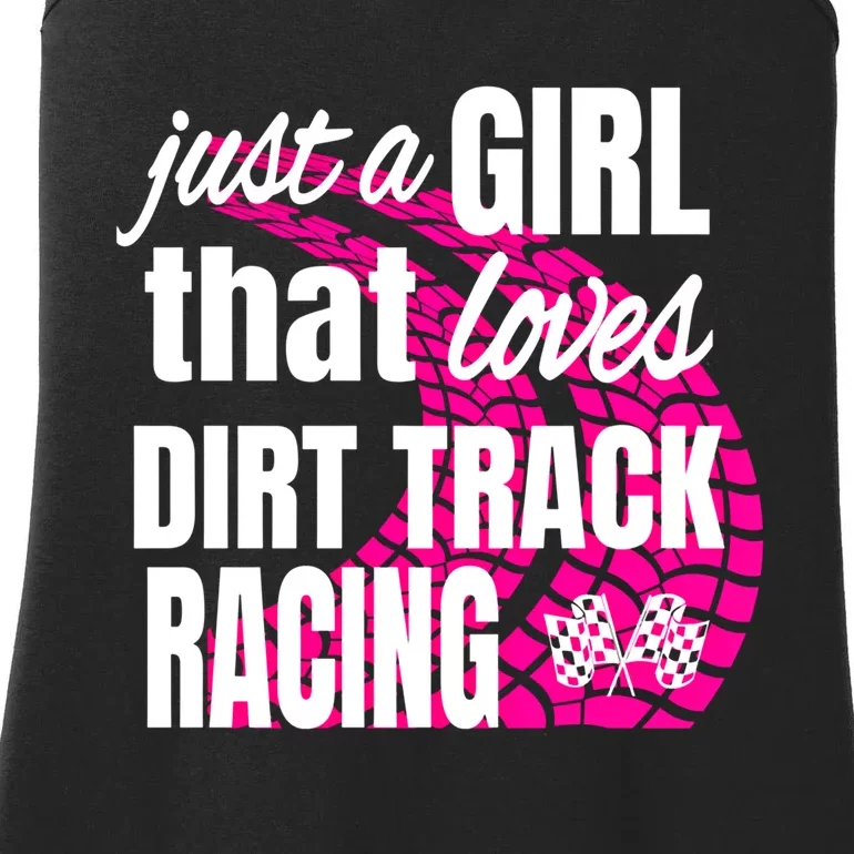 Sprint Car Racing Just A That Loves Dirt Track Racing Meaningful Gift Ladies Essential Tank