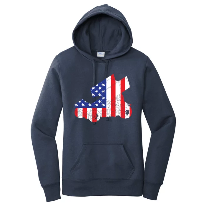 Sprint Car Racing Usa Flag American Inside Me Dirt Track Gift Women's Pullover Hoodie