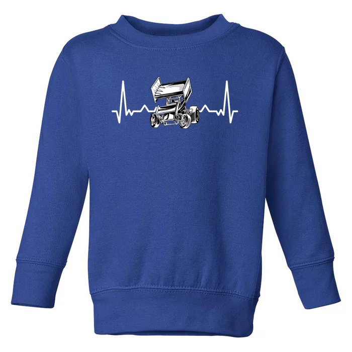 Sprint Car Racing Gift Toddler Sweatshirt