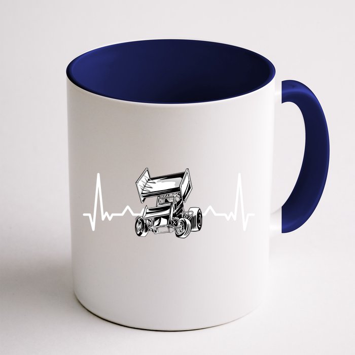 Sprint Car Racing Gift Front & Back Coffee Mug