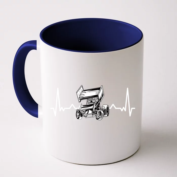 Sprint Car Racing Gift Front & Back Coffee Mug