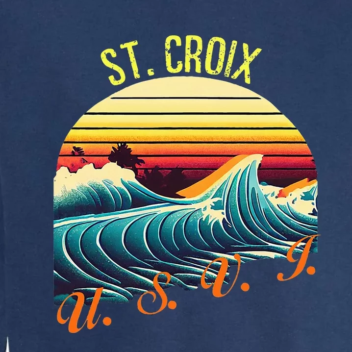 St. Croix Retro Surf Apparel & Beachwear Garment-Dyed Sweatshirt