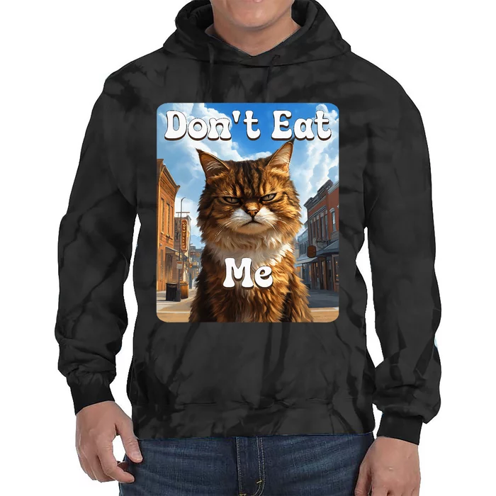 Sad Cat Resistance DonT Eat Me Advocacy Tie Dye Hoodie