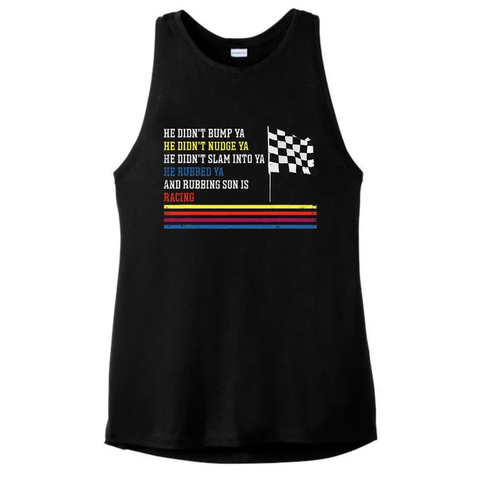 Sprint Car Racing Dirt Track Racing Ladies Tri-Blend Wicking Tank