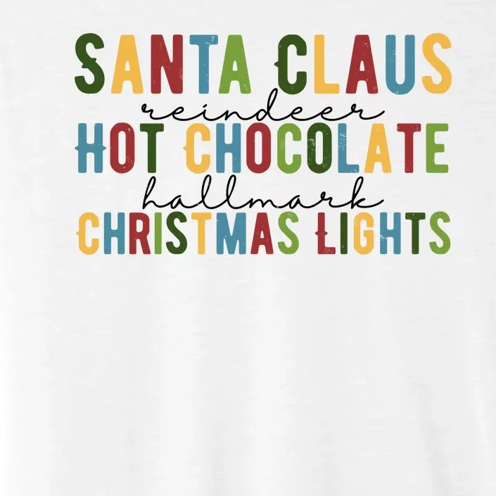 Santa Claus Reindeer Hot Chocolate Festive Chrsitmas ChromaSoft Performance T-Shirt