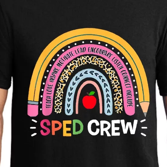 Sped Crew Rainbow Special Education Teacher Back To School Pajama Set