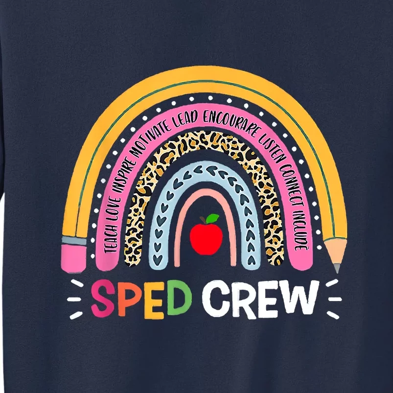 Sped Crew Rainbow Special Education Teacher Back To School Sweatshirt