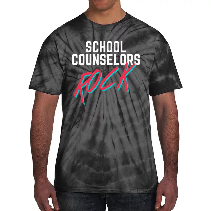 School Counselors Rock Cool Psychology Teacher Tee Tie-Dye T-Shirt