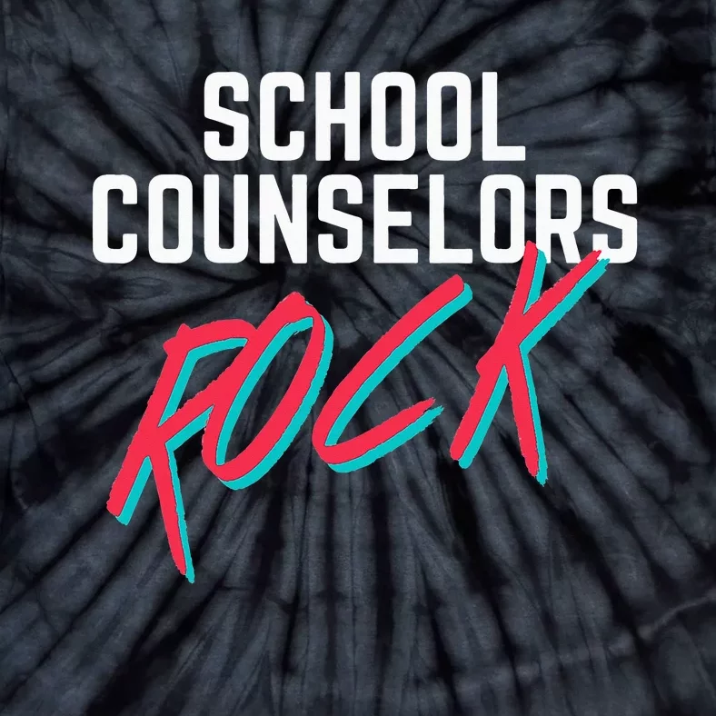 School Counselors Rock Cool Psychology Teacher Tee Tie-Dye T-Shirt