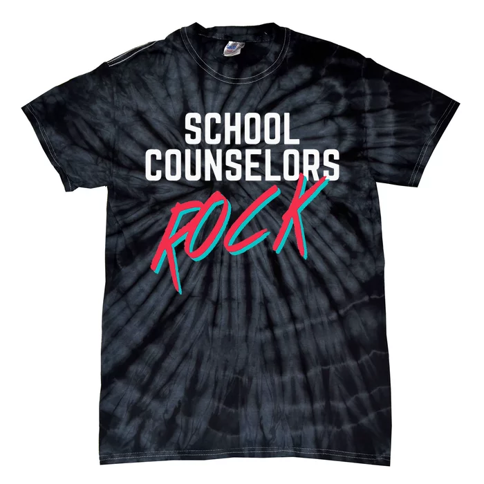 School Counselors Rock Cool Psychology Teacher Tee Tie-Dye T-Shirt