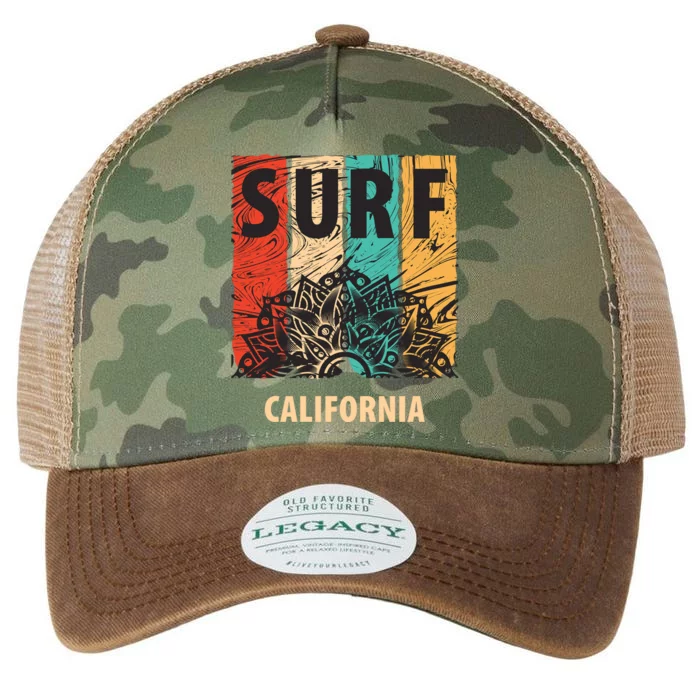 Surf California Retro Colors Legacy Tie Dye Trucker Hat