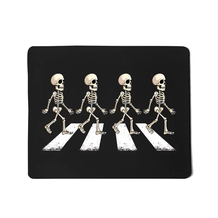 Skeleton Crossing Road Crosswalk Halloween Kids Adult Mousepad